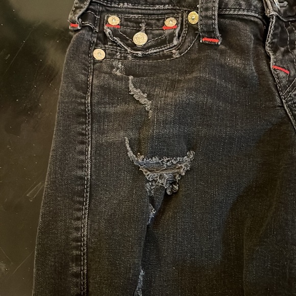 True Religion black denim shorts - Picture 7 of 7